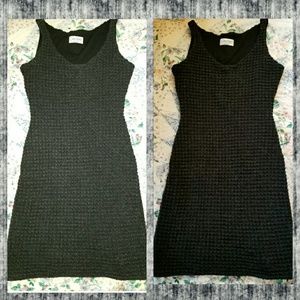 DESIGNER SAMPLE by AMY MATTO NYC waffle shaker Knit Sweater shift tank Dress